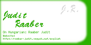 judit raaber business card